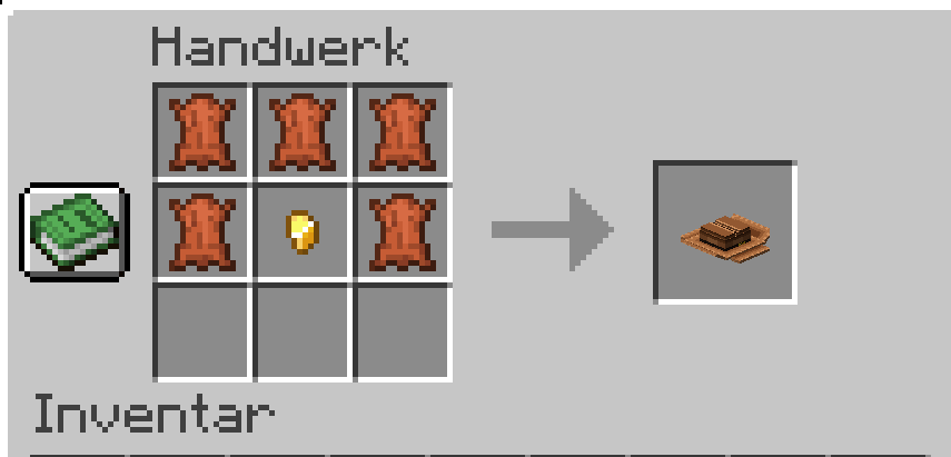Crafting-Rezept für den Texanischen Cowboyhut: 5x Leder und 1x Goldklumpen